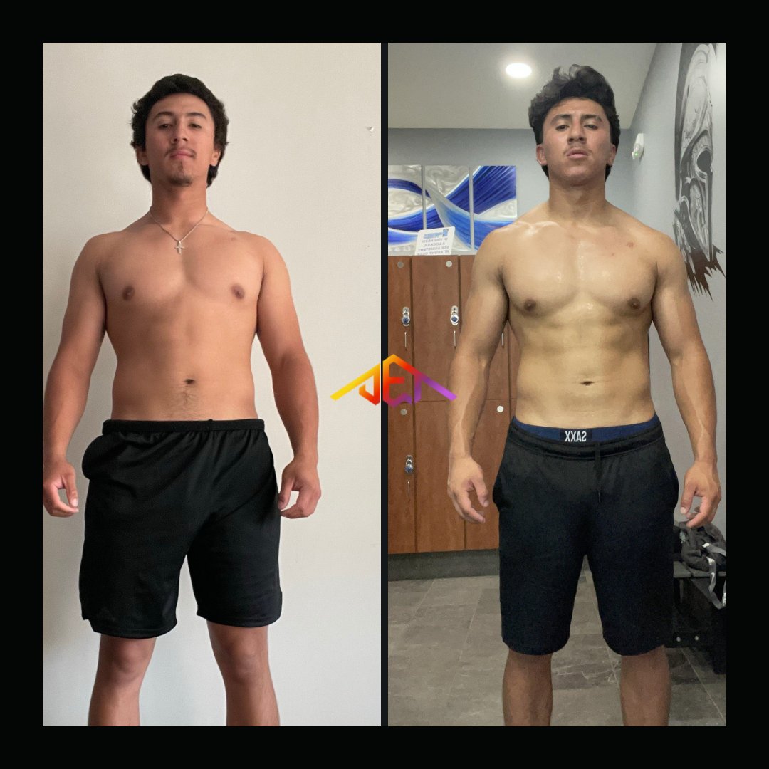 Client body transformation - personal training success