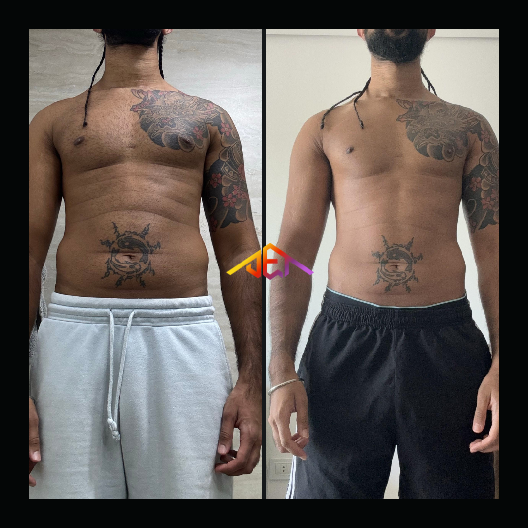 JET Body program results - muscle building transformation