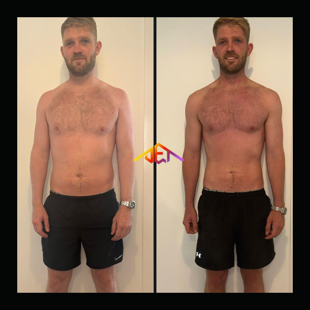 JET Body client - fitness coaching transformation