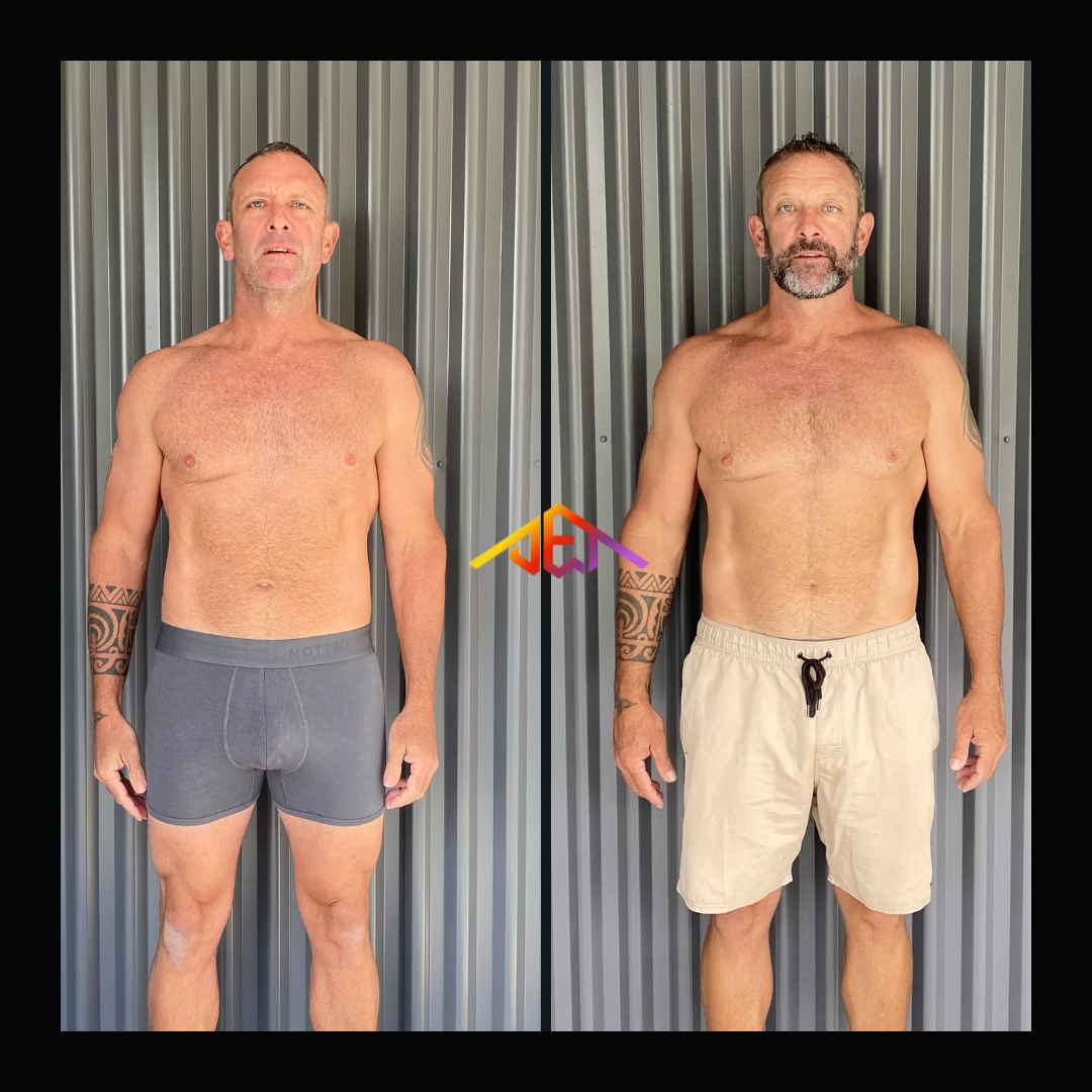 Client transformation results - JET Body program