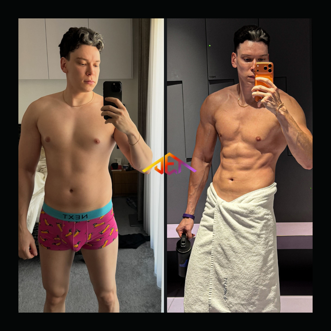 Client body transformation - fat loss and muscle gain