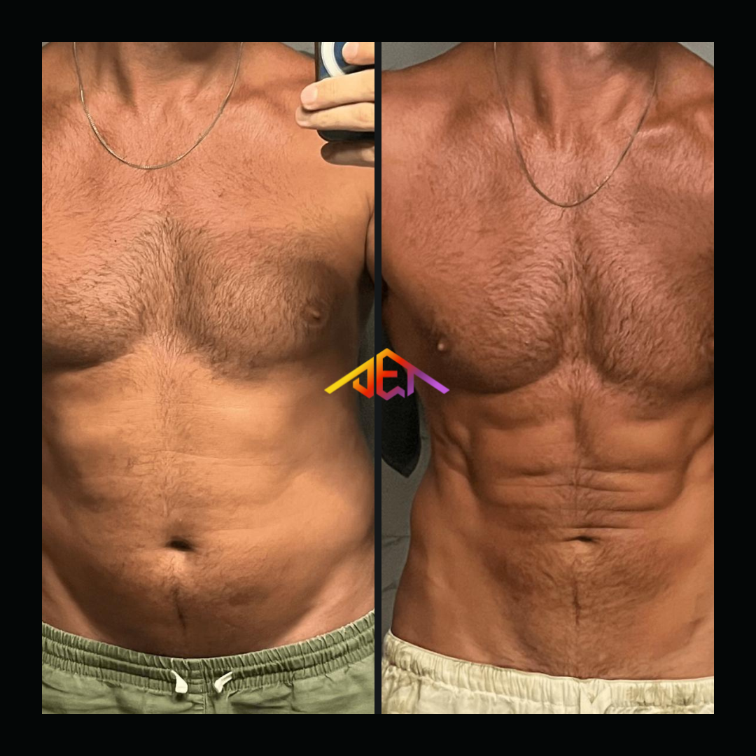 12 week program results - body recomposition transformation