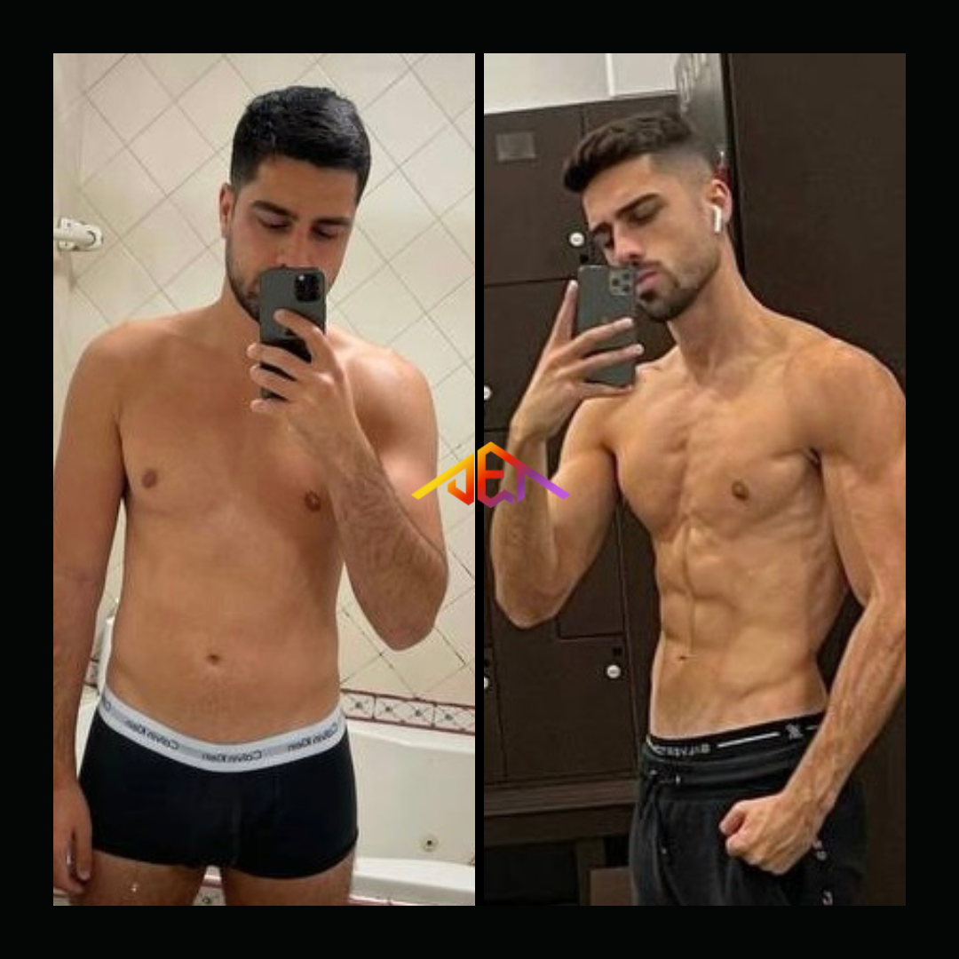 Body transformation results - online coaching success